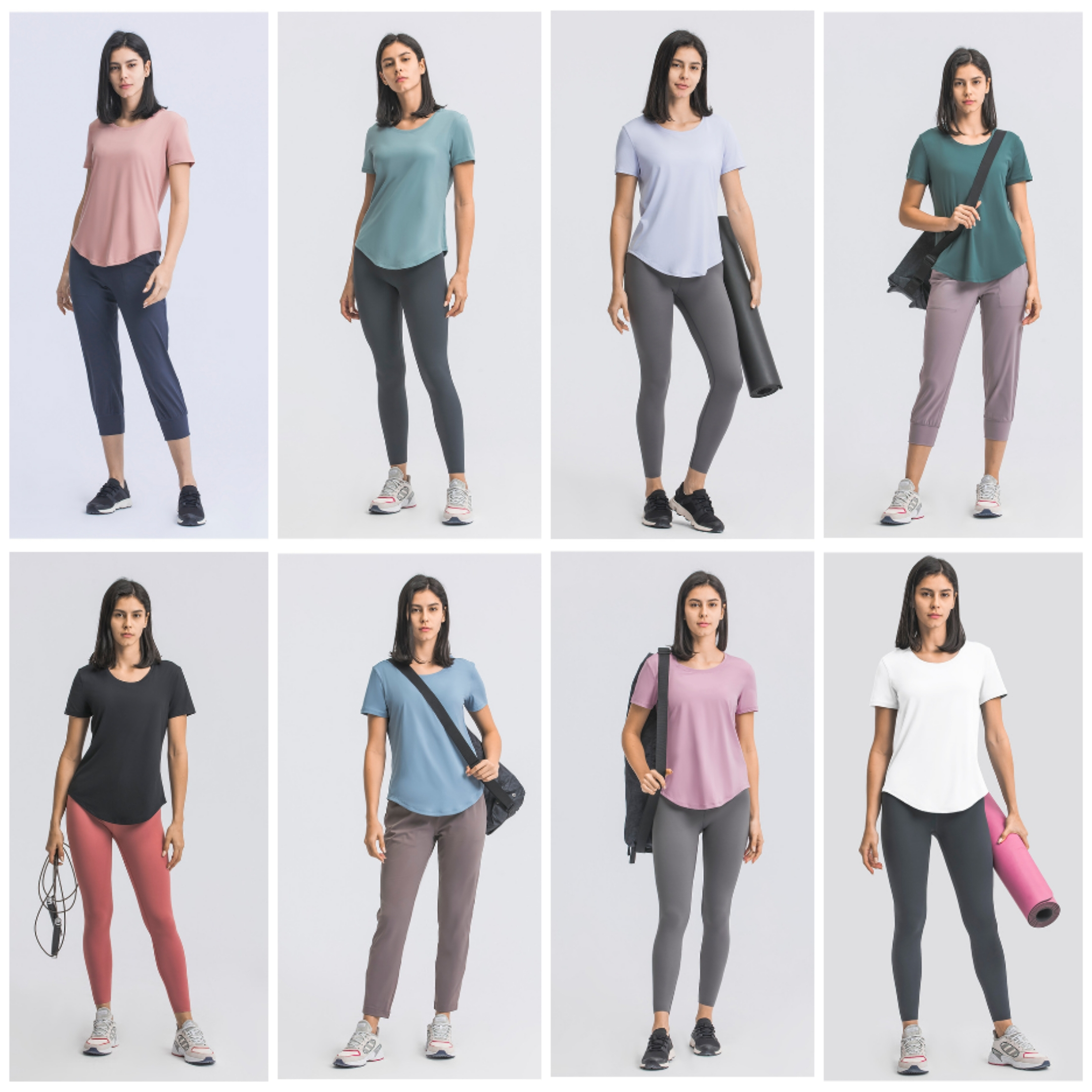 Short Sleeve Workout Tops For Women Item No#31023 - Image 2