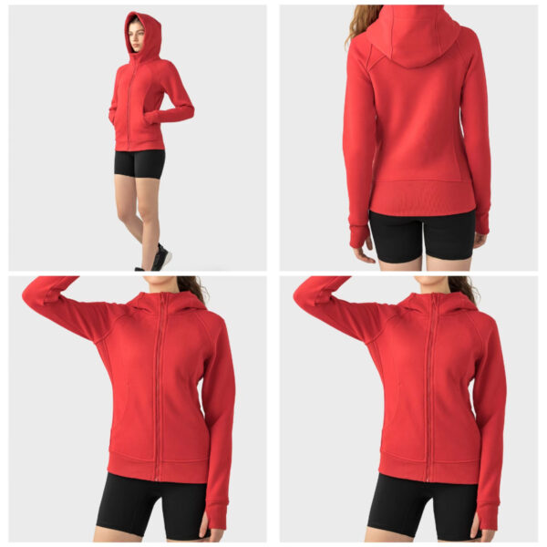 Womens Zip Up Hoodies Item No#31024 - Image 3