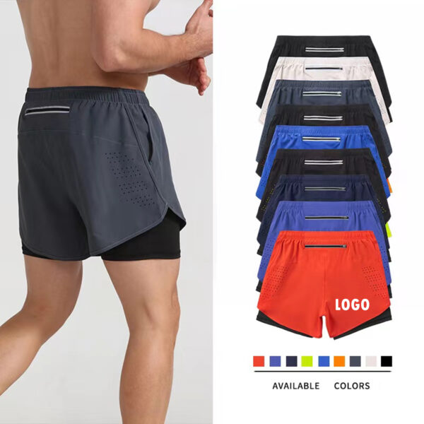 Mens 2 In 1 Running Short Item No#31025