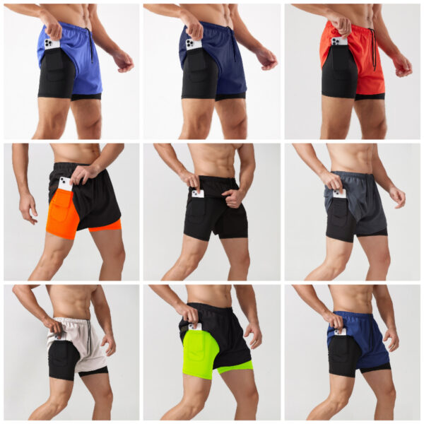 Mens 2 In 1 Running Short Item No#31025 - Image 2