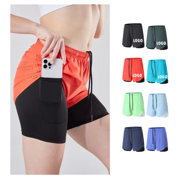 Womens 2 In 1 Running Short Item No#31026