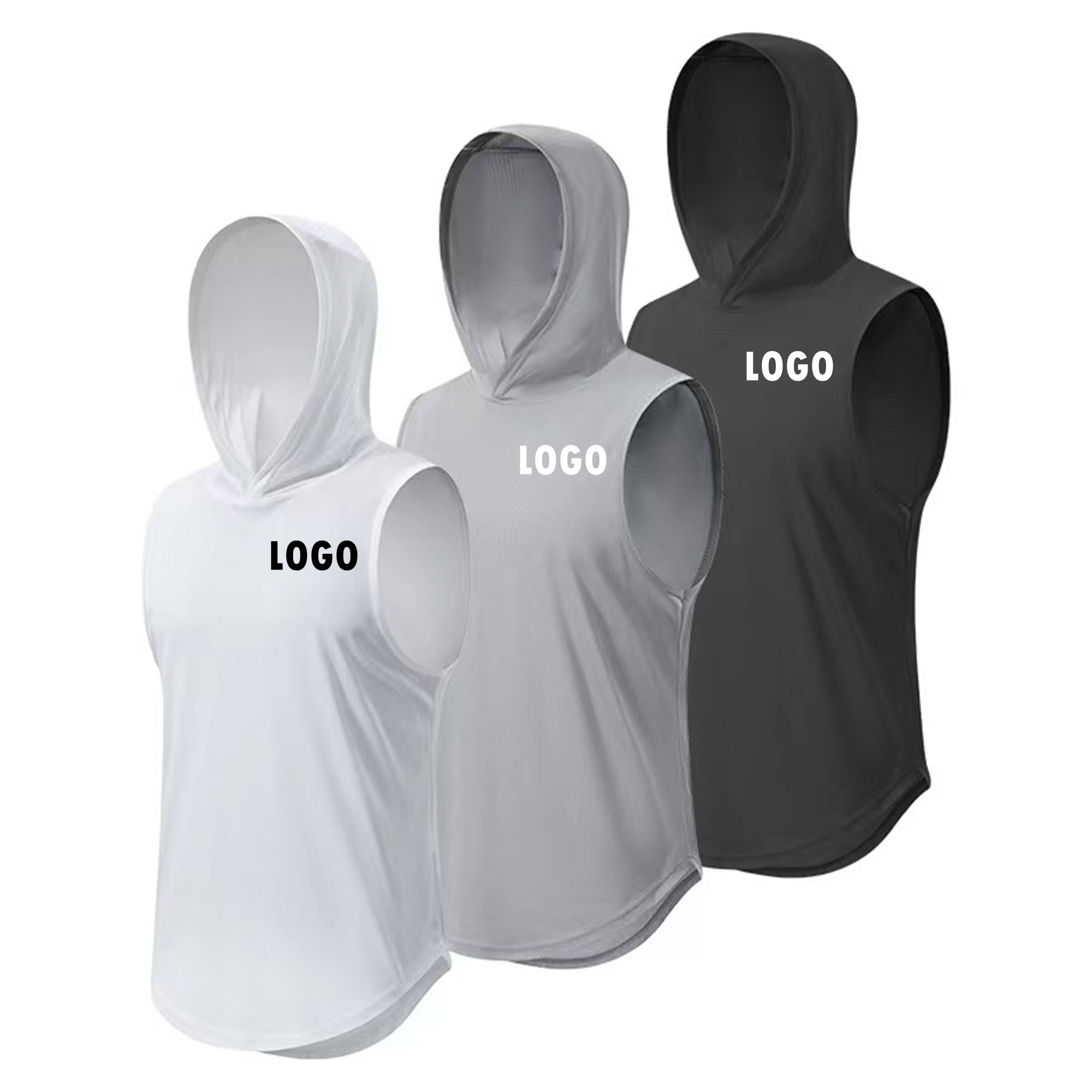 Sleeveless Gym Hoodie For Men Item No#31032