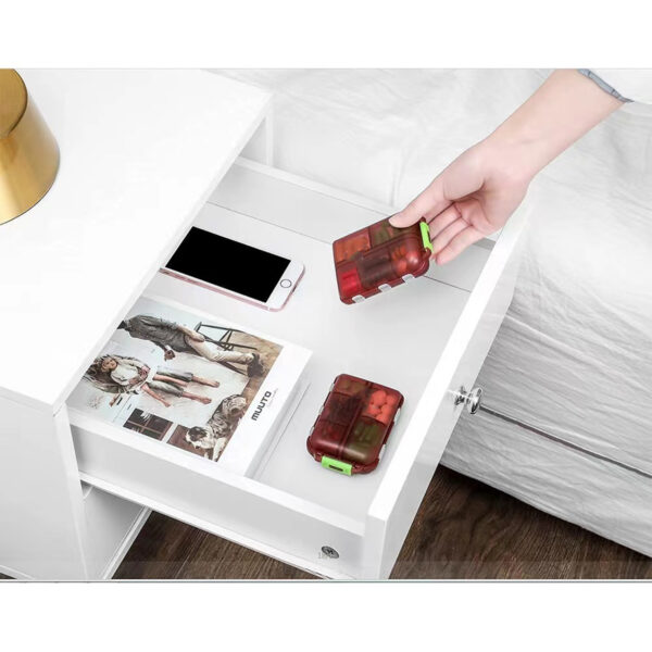Travel Pill Box With 10 Compartments Item No#31042 - Image 5