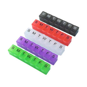 Weekly Pill Organizer With 7 Compartments Item No#31043
