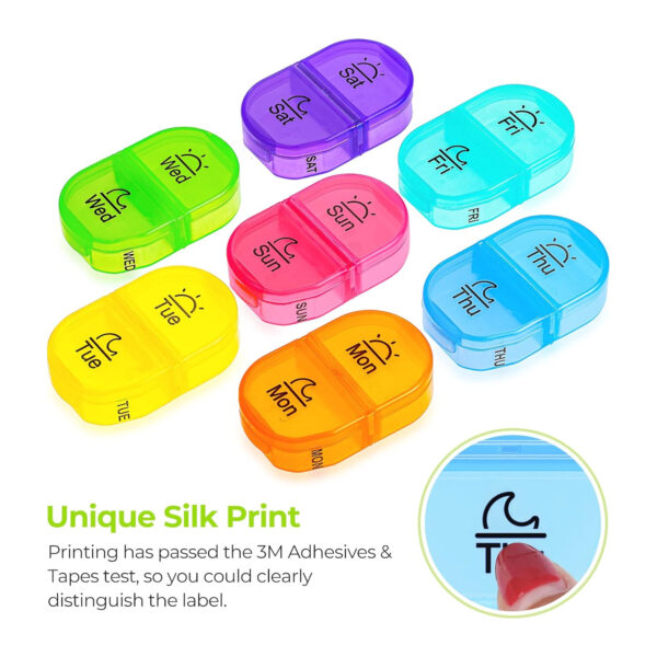 Rainbow Weekly Pill Box Item No#31045 - Image 3