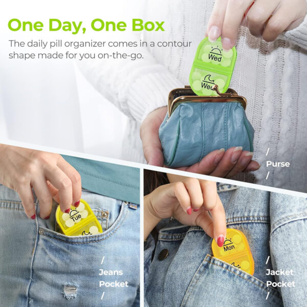 Rainbow Weekly Pill Box Item No#31045 - Image 4