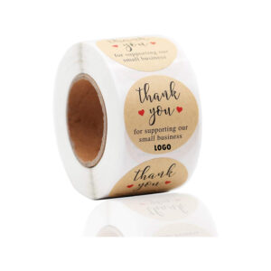 Kraft Paper Thank You Stickers Item No#31058