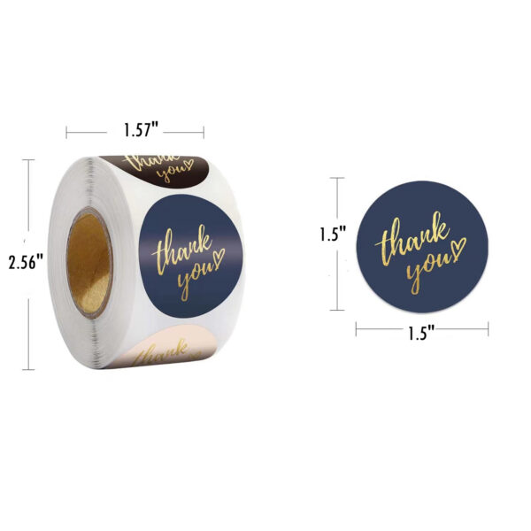 Thank You Stickers With Beautiful Design Item No#31059 - Image 2