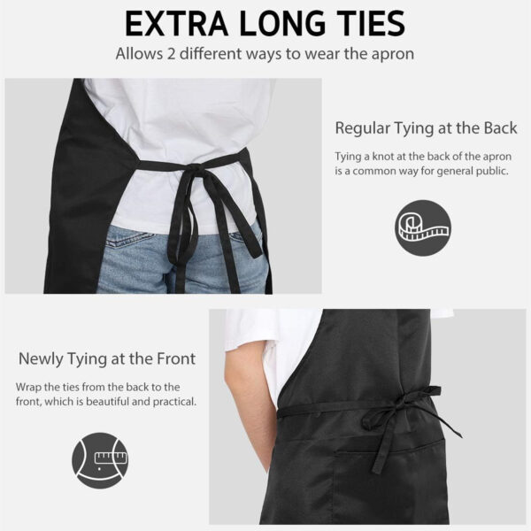 Adjustable Bib Apron With 2 Pockets Item No#31072 - Image 3