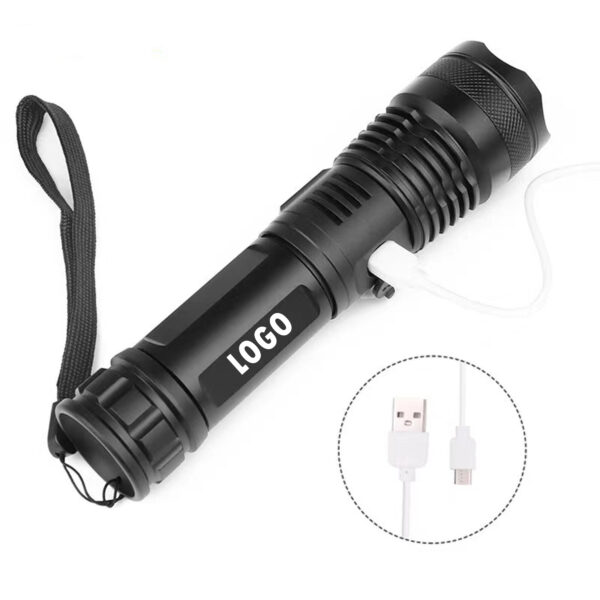 Rechargeable Flashlights With 5 Modes Item No#31074