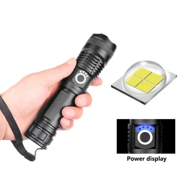 Rechargeable Flashlights With 5 Modes Item No#31074 - Image 2