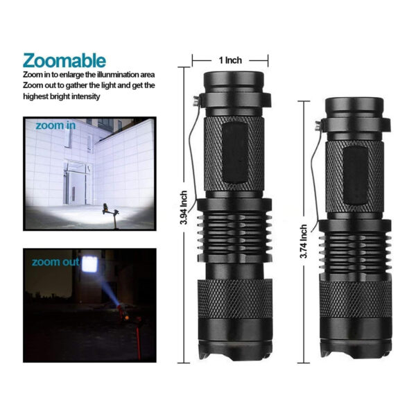 Mini Flashlights With Belt Clip Item No#31077 - Image 3