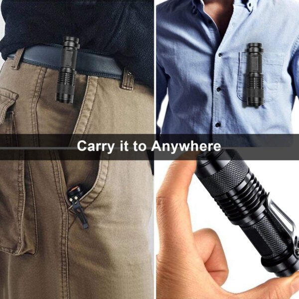 Mini Flashlights With Belt Clip Item No#31077 - Image 5