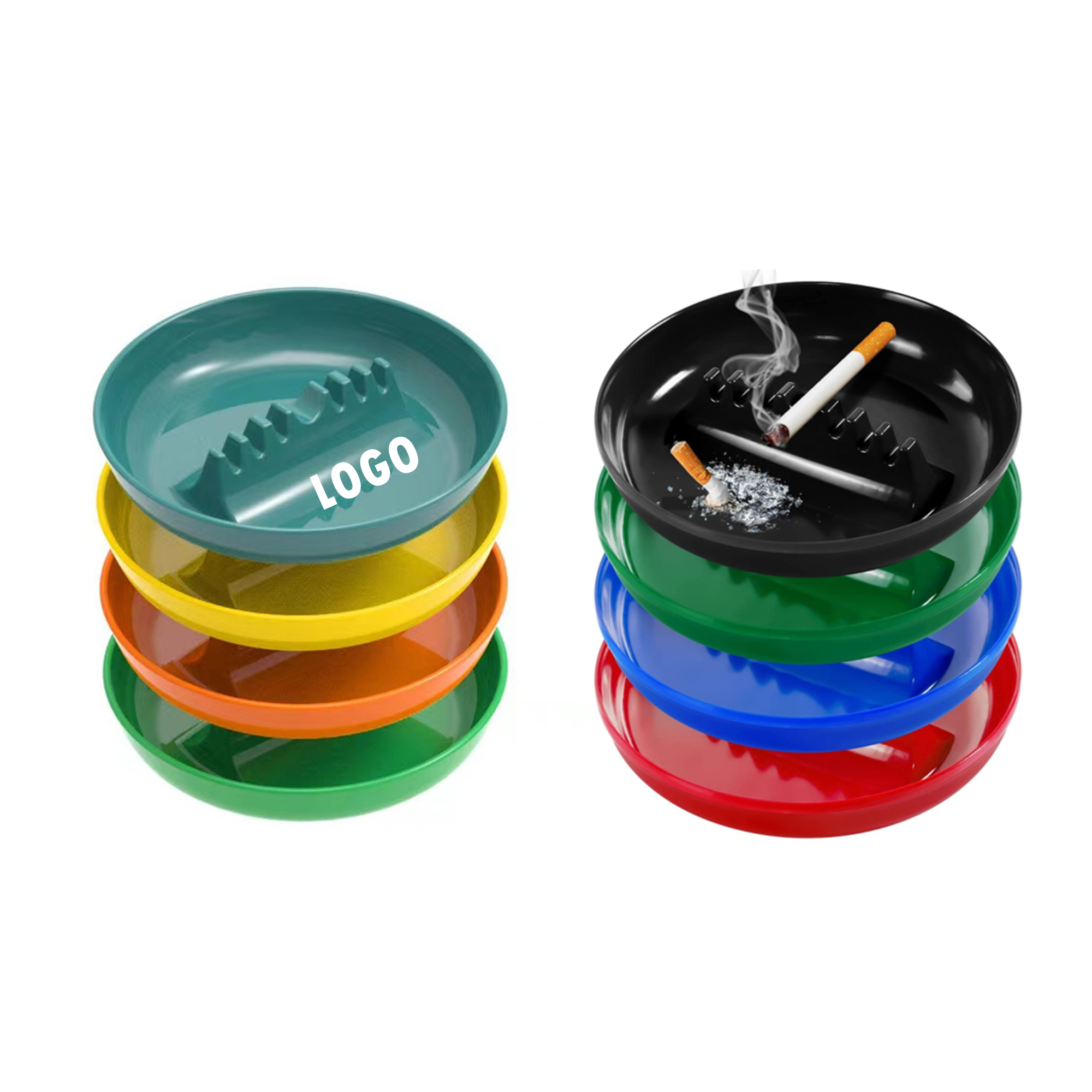 Plastic Ashtrays For Cigarettes And Cigars Item No#31085