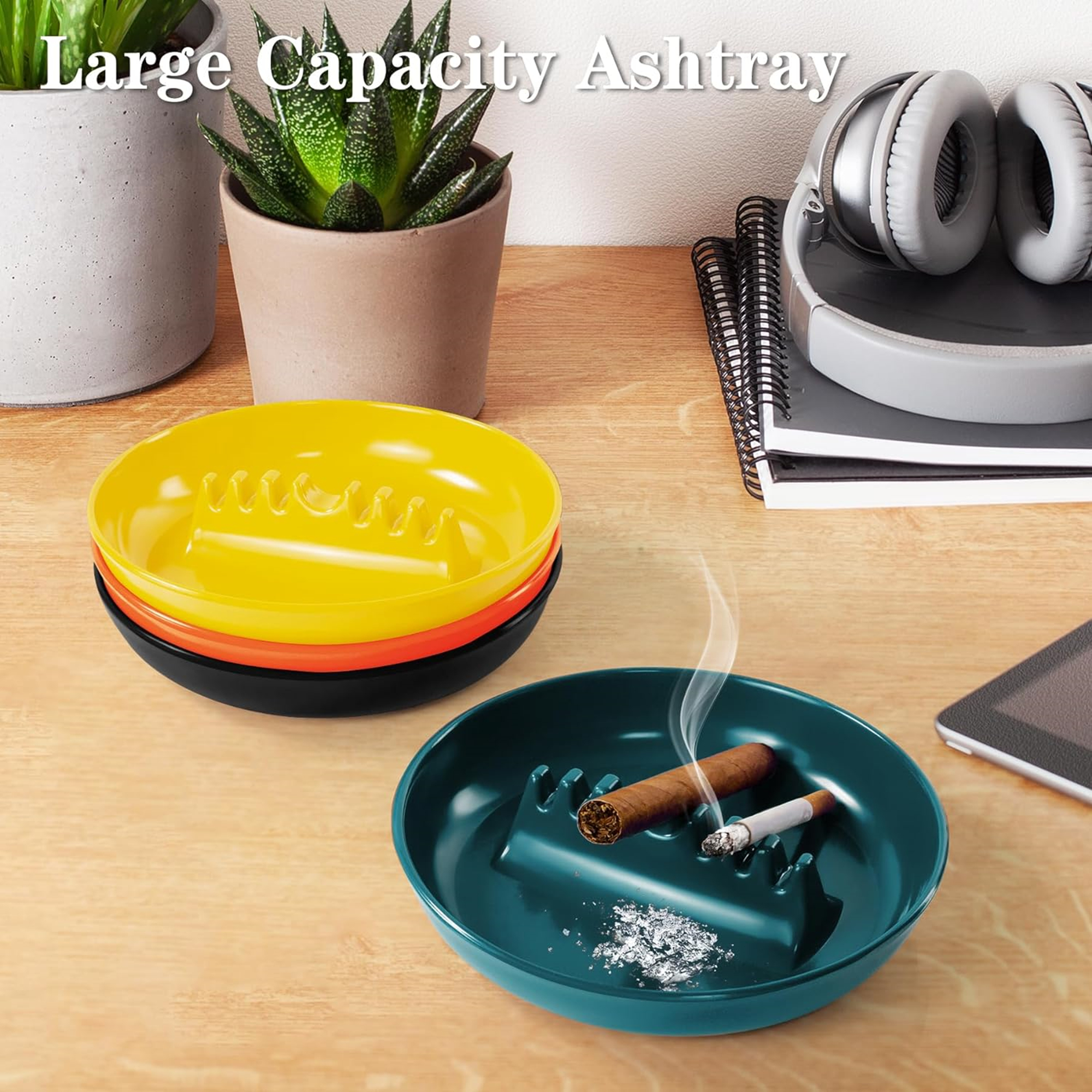 Plastic Ashtrays For Cigarettes And Cigars Item No#31085 - Image 3