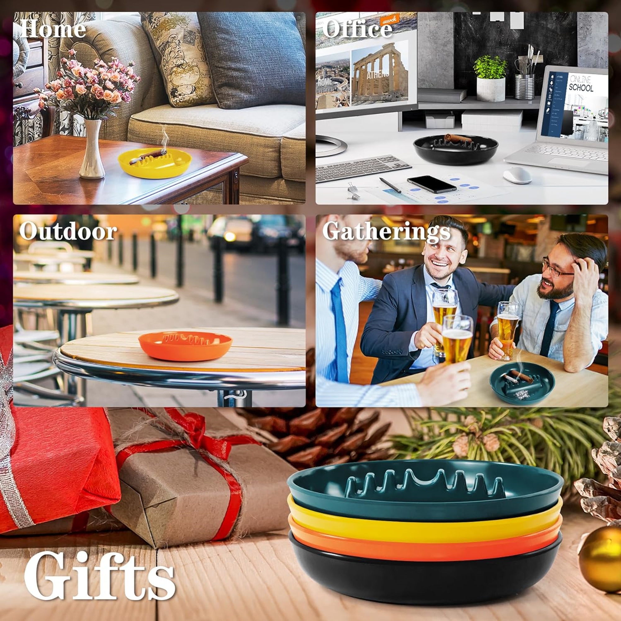 Plastic Ashtrays For Cigarettes And Cigars Item No#31085 - Image 4