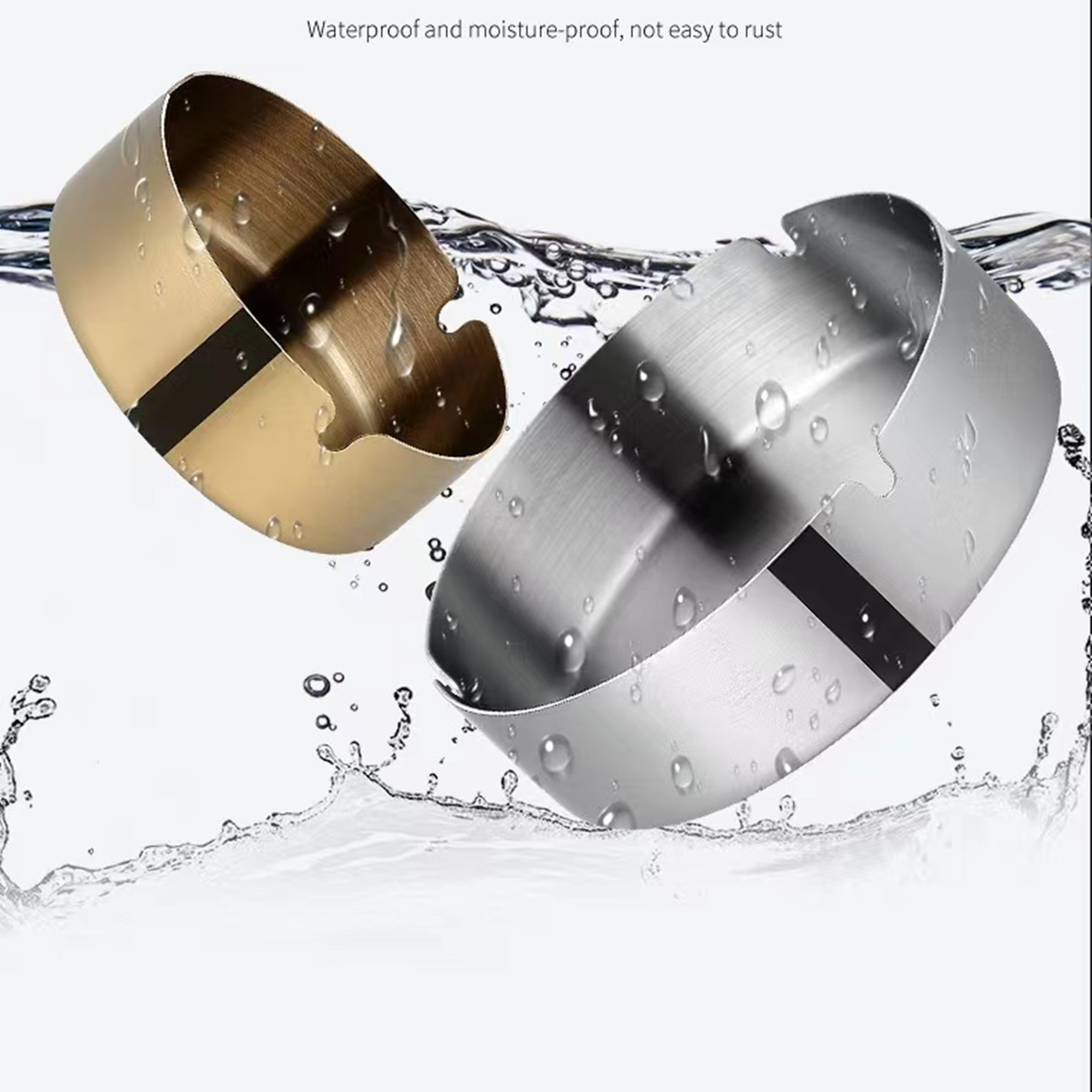 Stainless Steel Ashtray Item No#31086 - Image 4