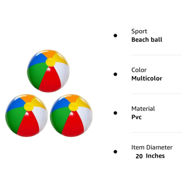 Colorful Beach Ball Item No#31099 - Image 3