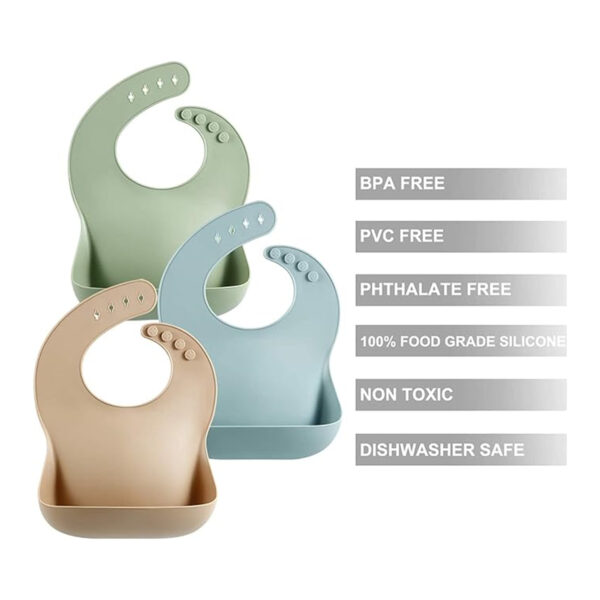 Silicone Baby Bib Item No#31100 - Image 4