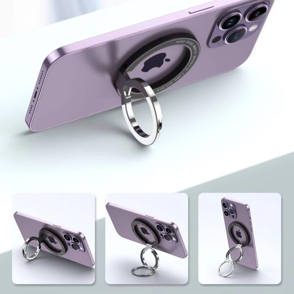 Double Ring Magnetic Phone Holder For Magsafe Kickstand Item No#31102 - Image 2