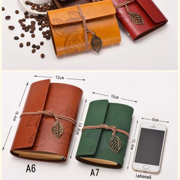 Leather Journal Notebook A6 Item No#31105 - Image 4