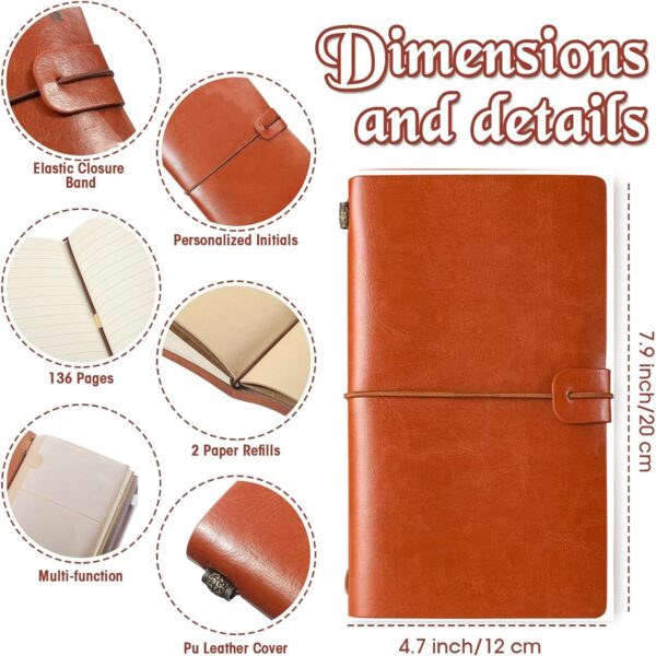 Vintage Pu Leather Lined Journals A6 Item No#31106 - Image 2