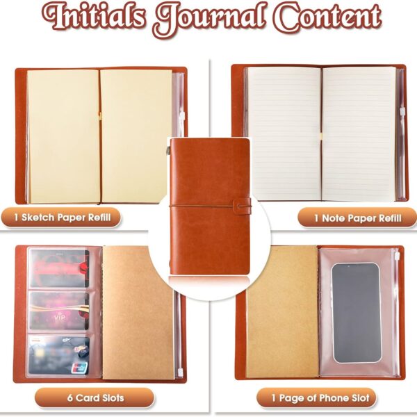 Vintage Pu Leather Lined Journals A6 Item No#31106 - Image 3