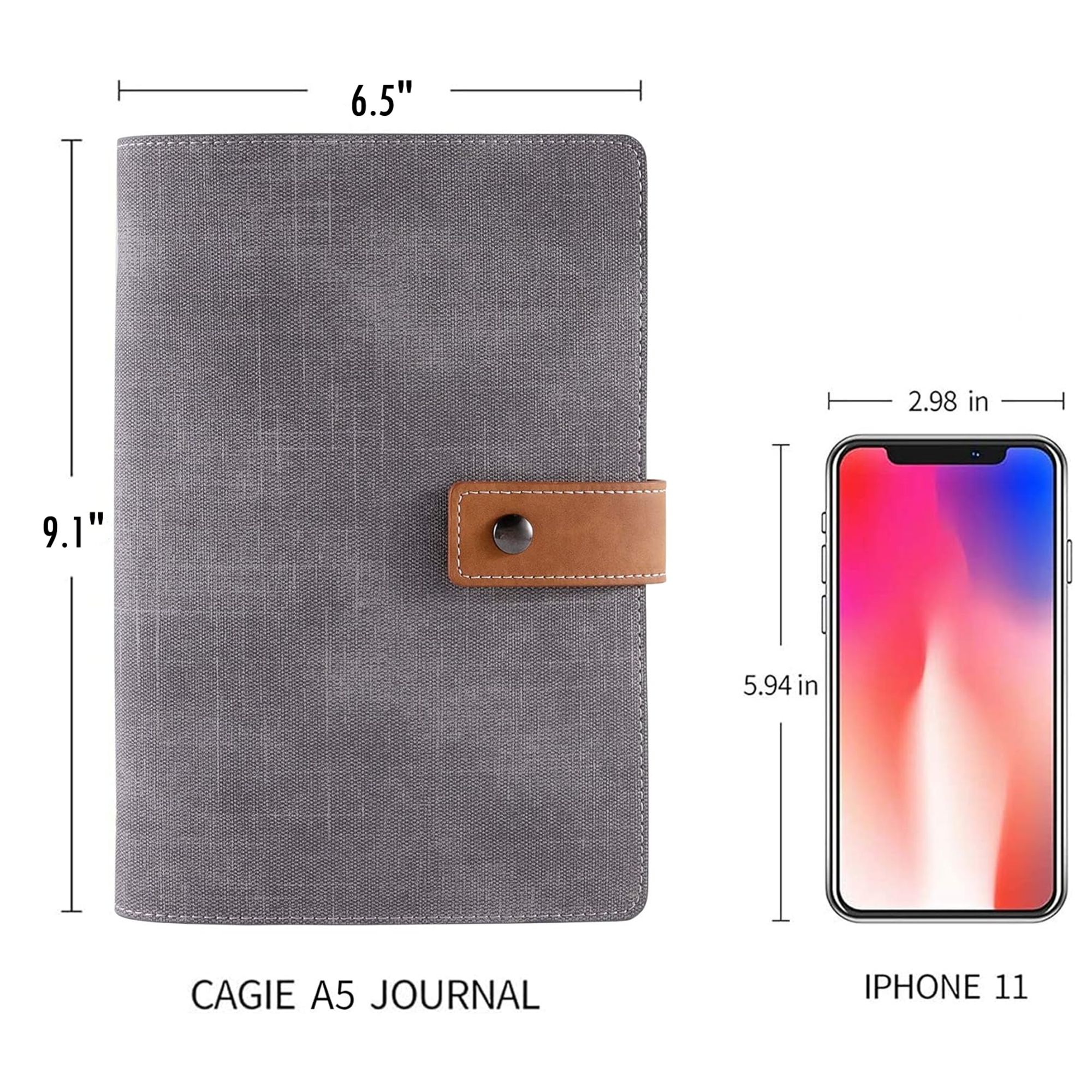 A5 Refillable Faux Leather Traveler Notebook Item No#31108 - Image 2