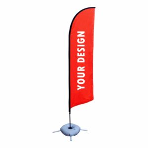 Knife-Type Advertising Flag With Pole Kit Item No#31122