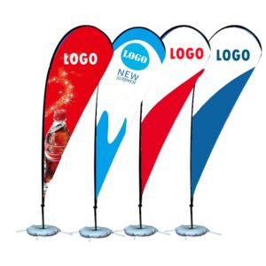 Drop-Shaped Advertising Flag With Pole Kit Item No#31123