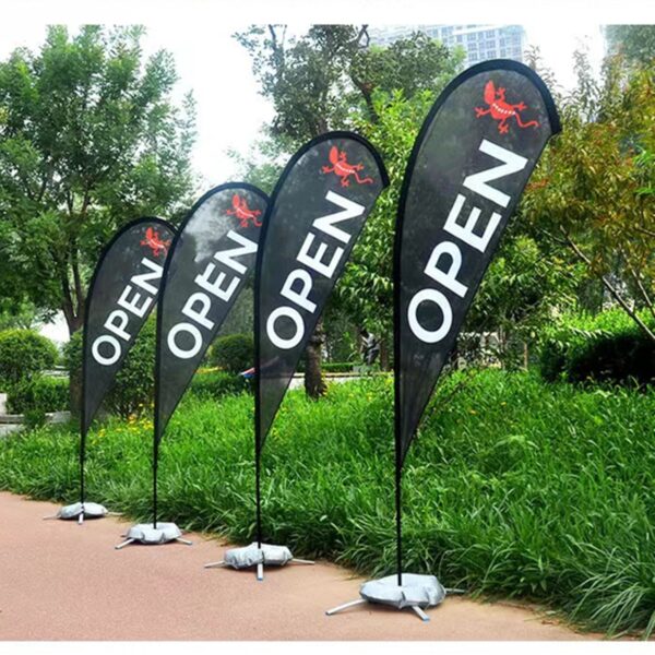 Drop-Shaped Advertising Flag With Pole Kit Item No#31123 - Image 5