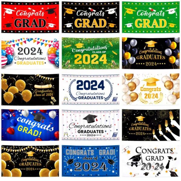 Graduation Banner For Graduation Party Decorations Item No#31124 - Image 2
