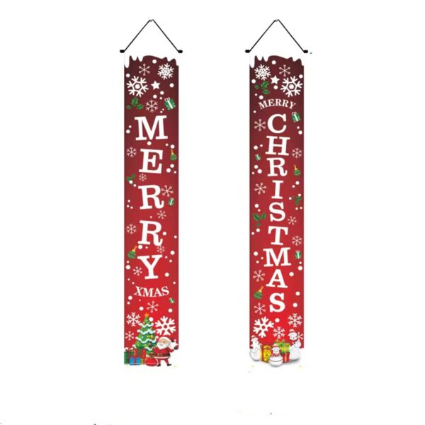 Merry Christmas Hanging Banner In Pairs Item No#31125