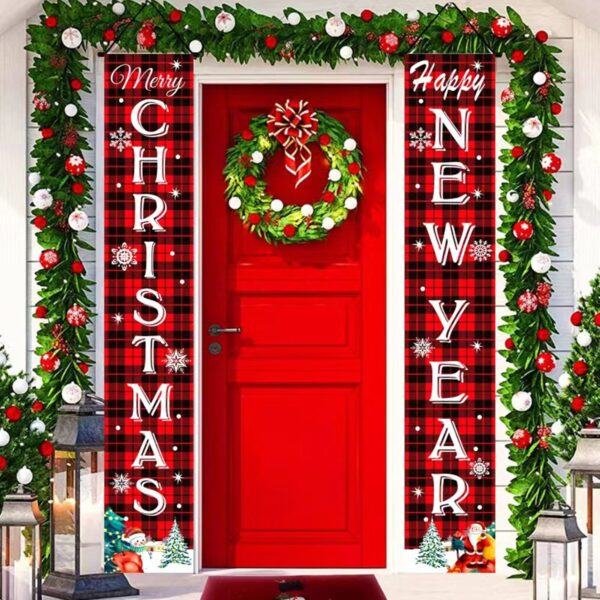 Merry Christmas Hanging Banner In Pairs Item No#31125 - Image 3