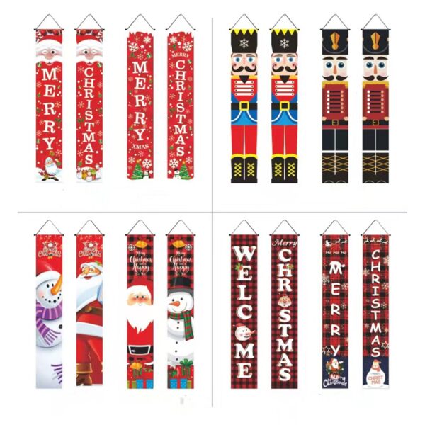 Merry Christmas Hanging Banner In Pairs Item No#31125 - Image 4