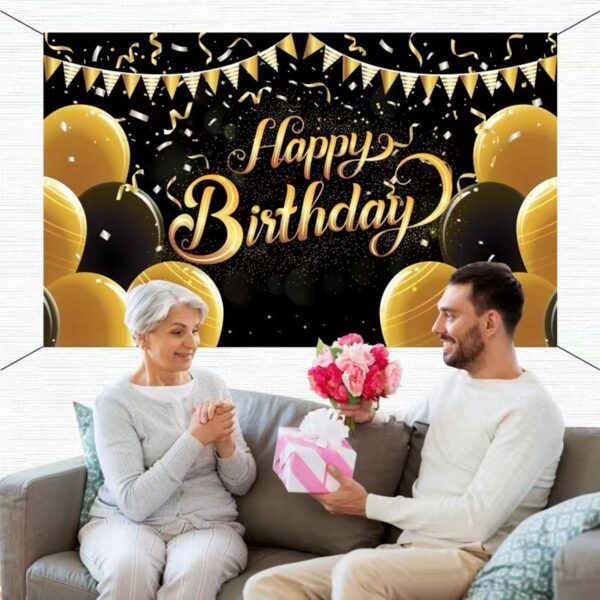 Happy Birthday Decorations Backdrop Item No#31126 - Image 2