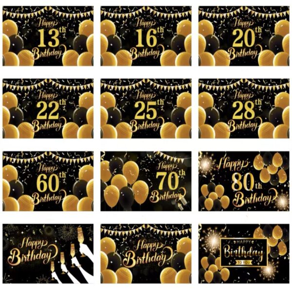 Happy Birthday Decorations Backdrop Item No#31126 - Image 3