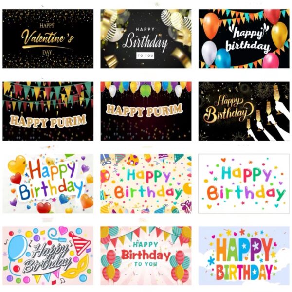 Happy Birthday Decorations Backdrop Item No#31126 - Image 4