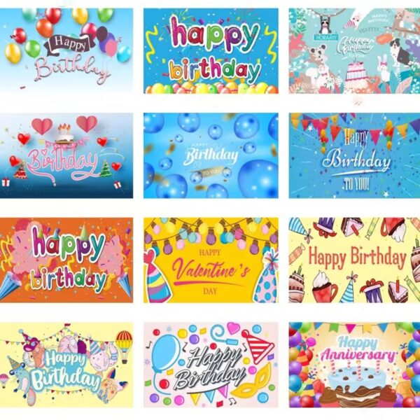 Happy Birthday Decorations Backdrop Item No#31126 - Image 5