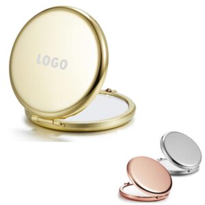 Double-Sided Metal Mirror For Purse Item No#31127