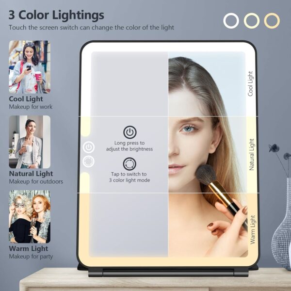Large Makeup Mirror With Light Item No#31128 - Image 2