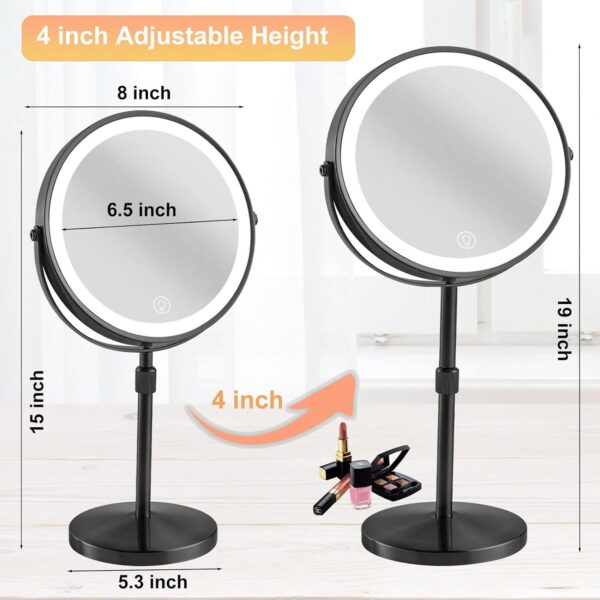 Adjustable Makeup Mirror With Light Item No#31129 - Image 2