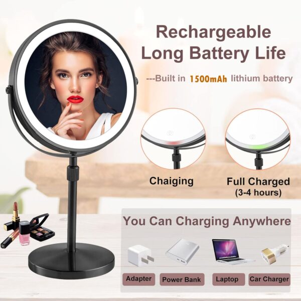 Adjustable Makeup Mirror With Light Item No#31129 - Image 4