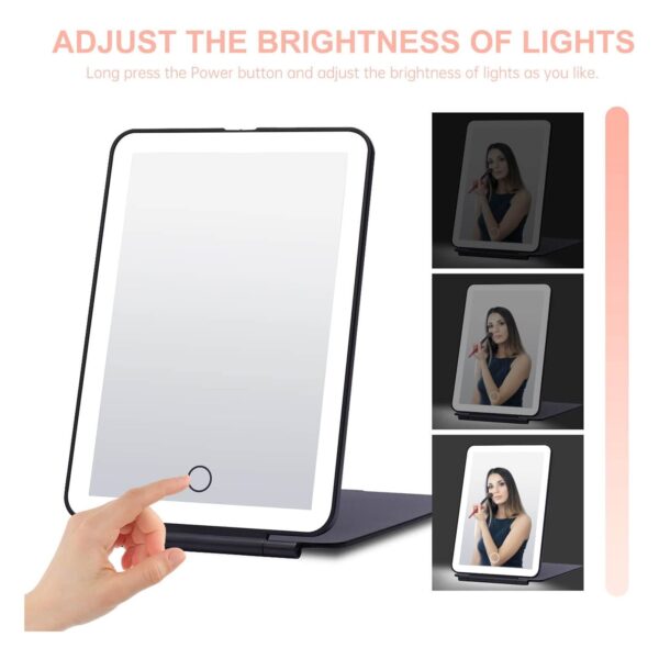 Small Makeup Mirror With Light Item No#31130 - Image 3