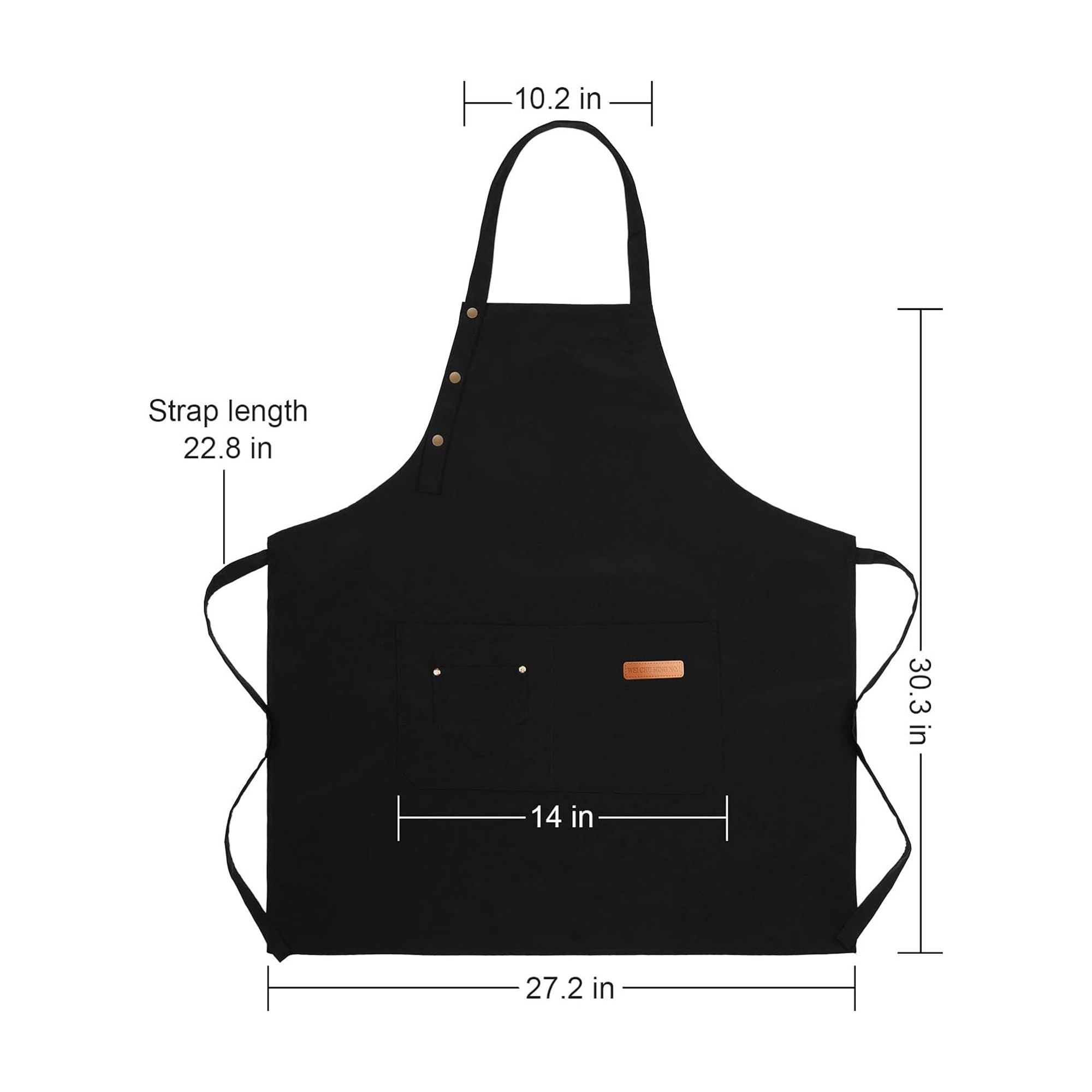 Adjustable Apron With 2 Pockets Item No#31133 - Image 2