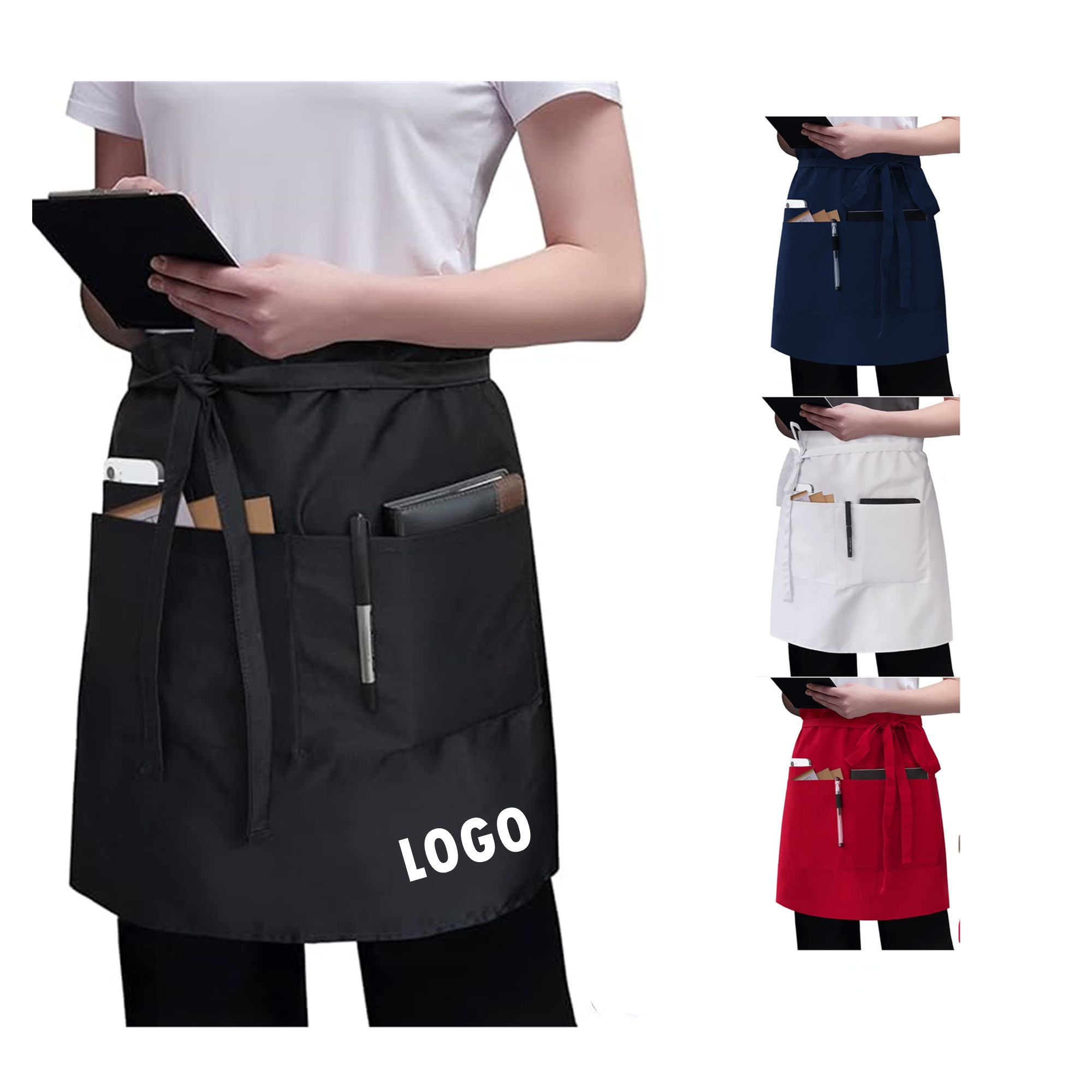 Server Apron With 3 Pockets Item No#31134