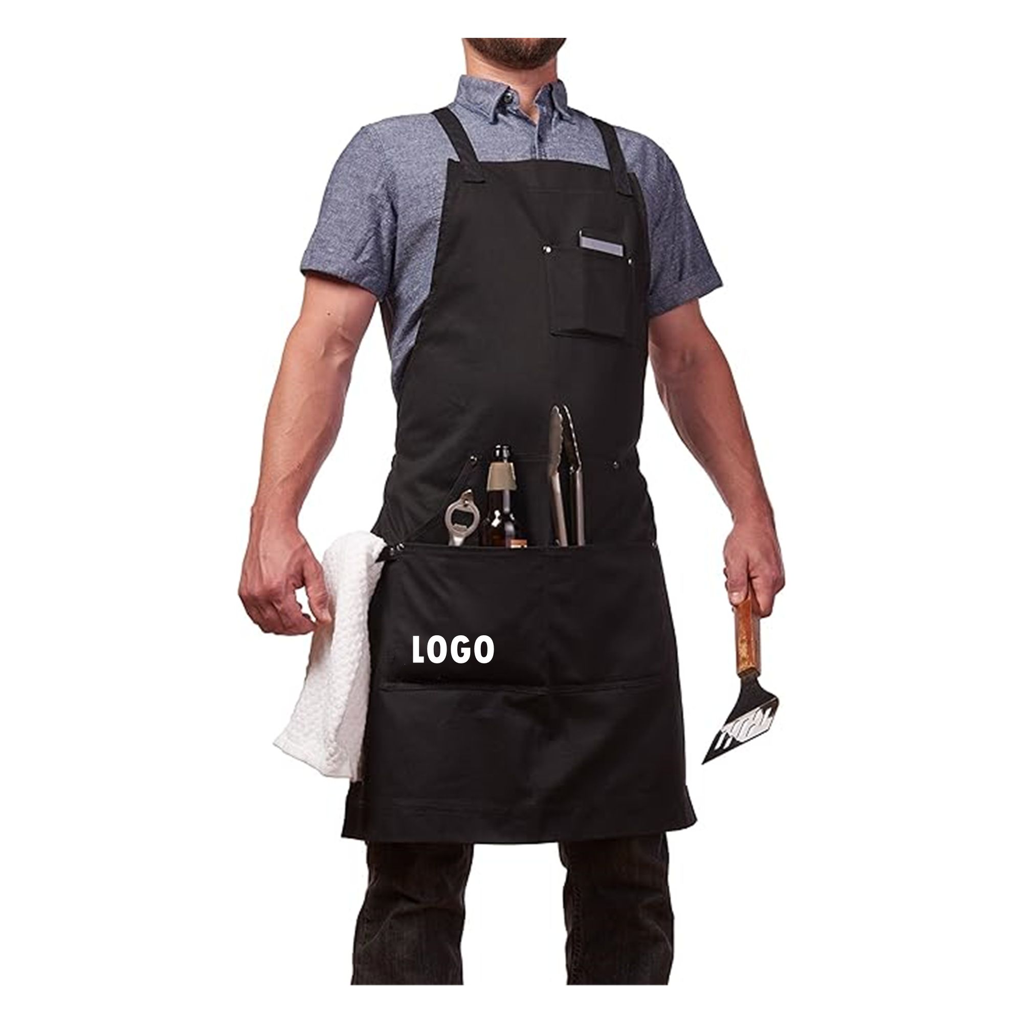 Heavy Duty Chef Apron With Pockets Item No#31135