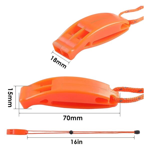 Survival Emergency Whistle With Lanyard Item No#31142 - Image 2