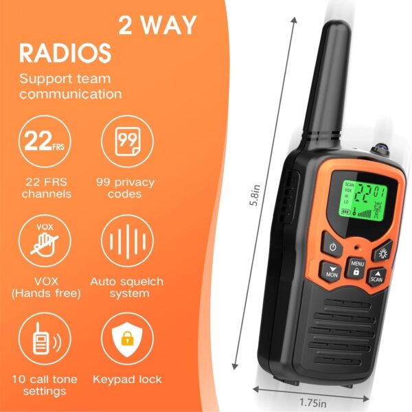 Long Range Walkie Talkies For Adult Item No#31146 - Image 2