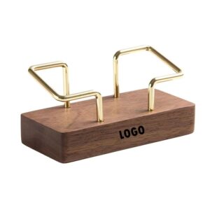 Wood Business Card Holder For Desk Item No#31154